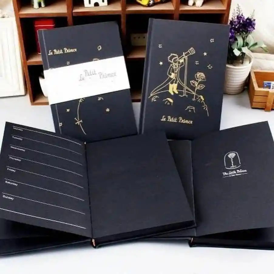 Agenda Pasta Dura El Principito Black Edition