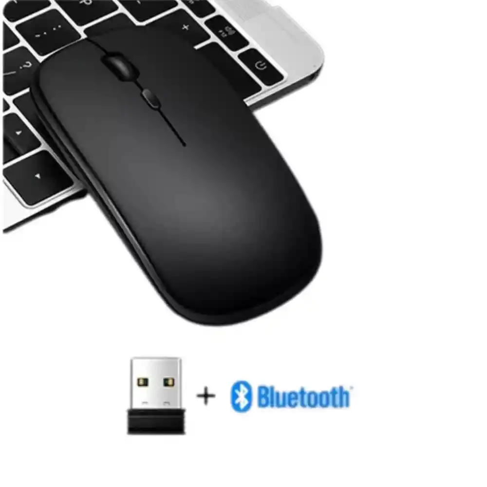 Mouse Inalambrico 2 En 1 Bluetooth Y Receptor Recargable Ms-30