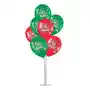 Soporte Acrílico Base De 7 Globos Con 7 Globos Navidad