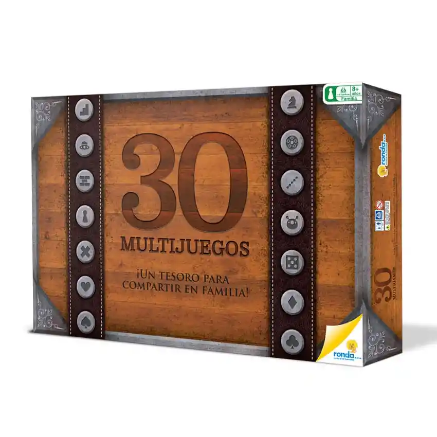 Juego De Mesa Multijuegos X 30 Juegos Para Familia Niños