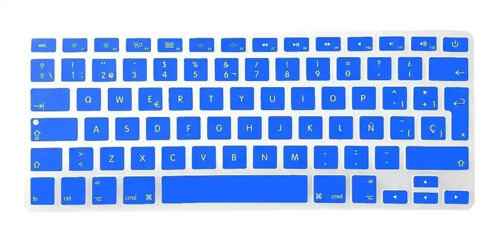 Protector Teclado Macbook Pro / Retina / Air 13 15 Español Azul