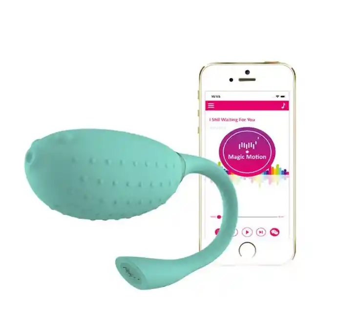 Magic Fugu Verde - Vibrador App Móvil Larga Distancia Punto G