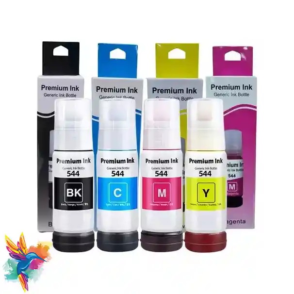 Tintas 544 Epson Genéricas Para Impresora L1110 L3110 L3150 L5190 Kit X 4