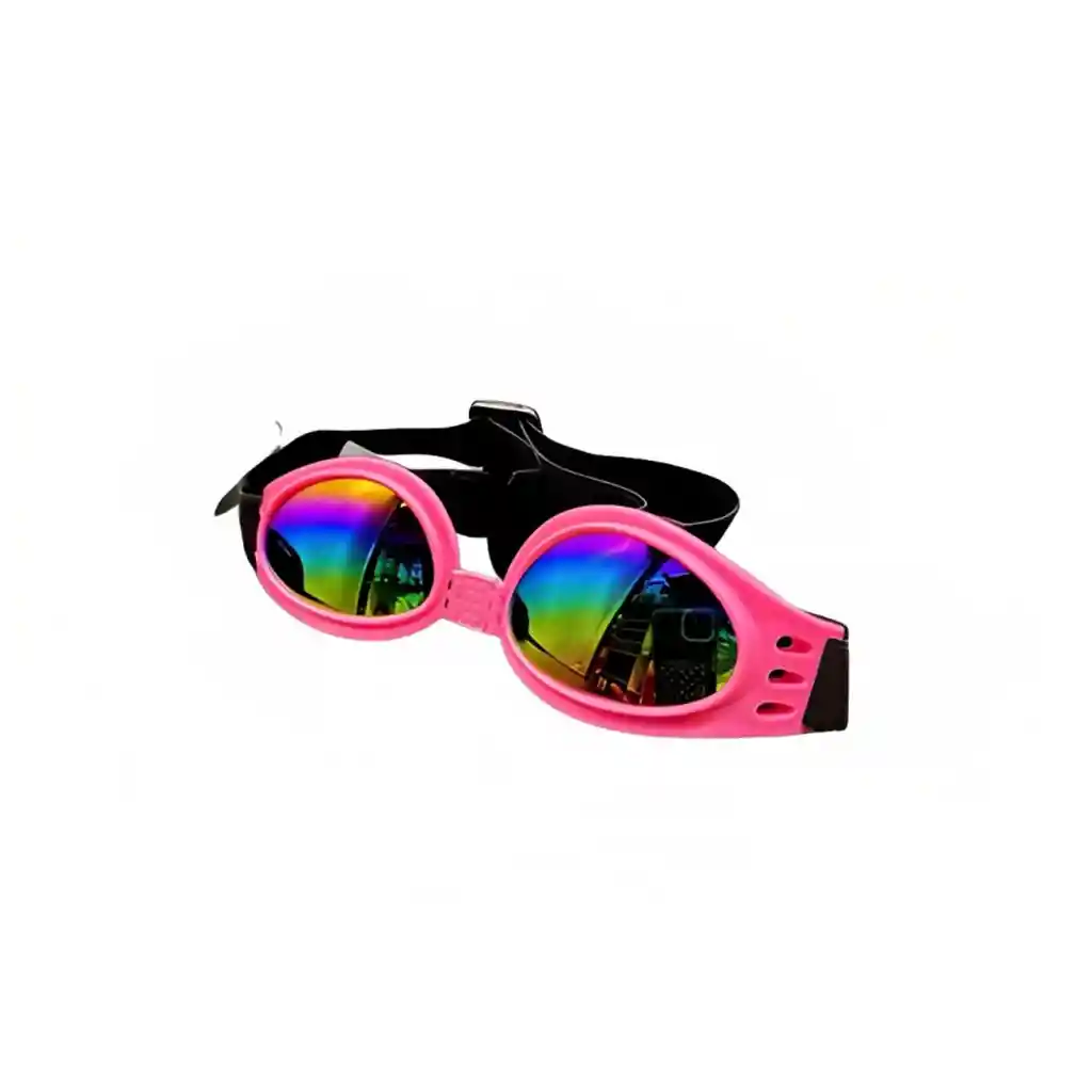 Gafas Para Mascota, Lentes Plegables Y Ajustables Rosadas