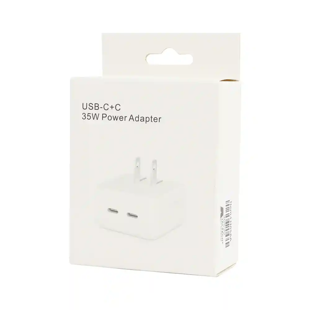 Convertidor/cargador Usb Tipo C Dual De Pared 35w Pd