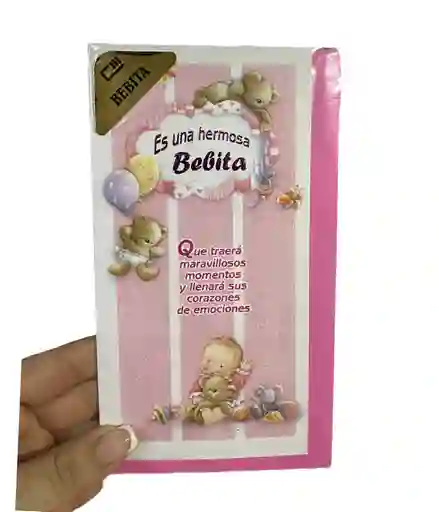 Tarjeta Regalo Mensaje Y Lluvia De Sobrs Baby Shower Niña Colmodernas - 17cm X 10cm