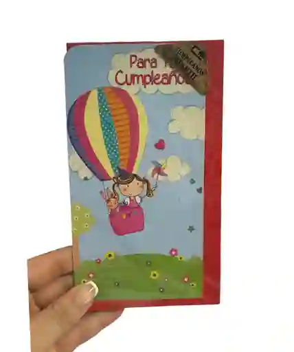 Tarjeta Regalo Mensaje Y Lluvia De Sobres Cumpleaños Infantil Niña Colmodernas D 17cmx10