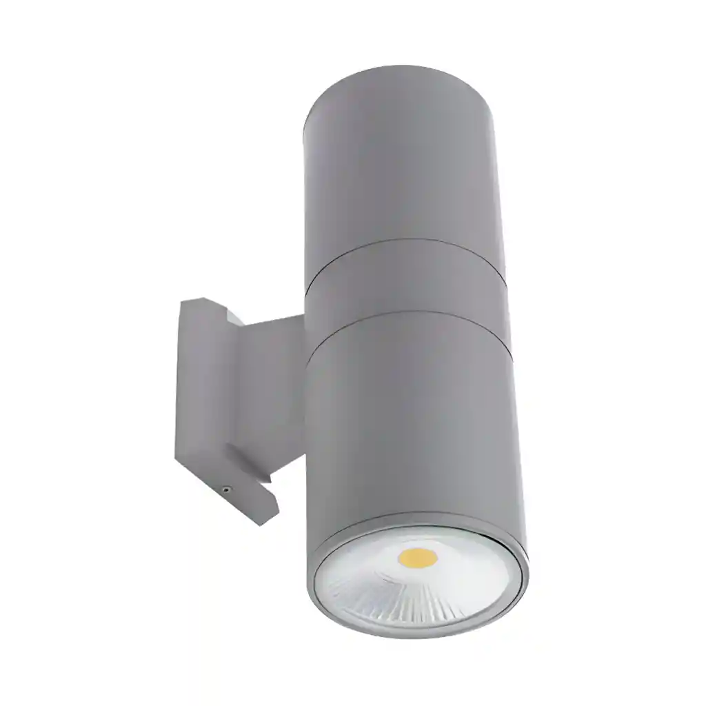 Aplique Led Cilindro Gu 10 X 2 Gris