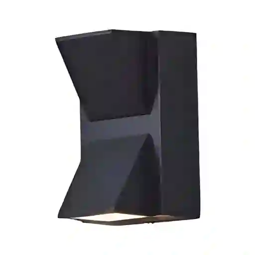Aplique Led Corbatin 2 X 3w Negro 3000k (luz Calida)