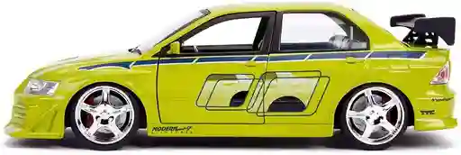 Carro Coleccionable Fast Furious Brians Mitsubishi Lancer Evolution Vii 2002