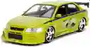 Carro Coleccionable Fast Furious Brians Mitsubishi Lancer Evolution Vii 2002