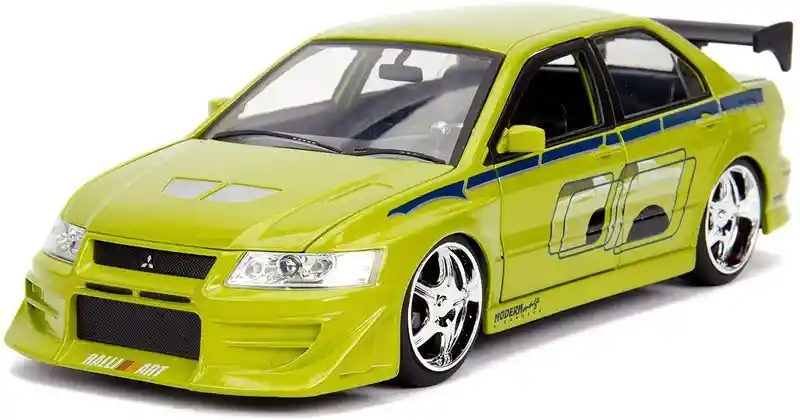 Carro Coleccionable Fast Furious Brians Mitsubishi Lancer Evolution Vii 2002