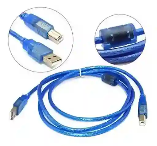 Cable Usb 2.0 Para Impresora 10 Metros Blindado Con Filtro