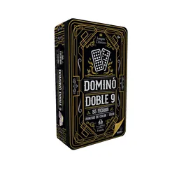 Juego De Mesa Domino Doble 9 En Lata Para Diversión Familiar