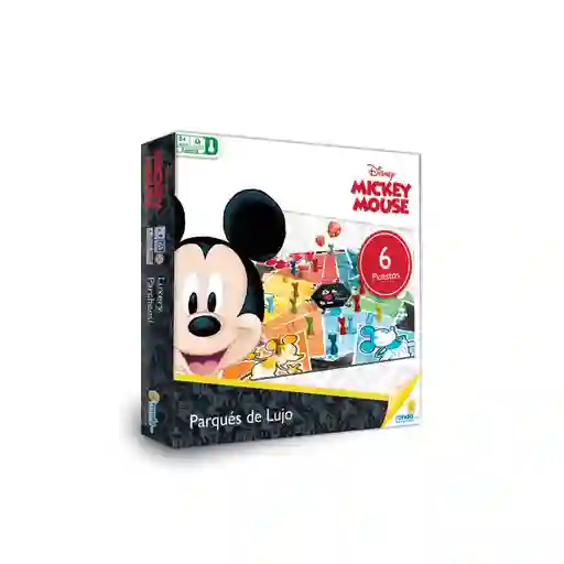 Juego De Mesa Parqués De Lujo Mickey Mouse Para Niños Niñas