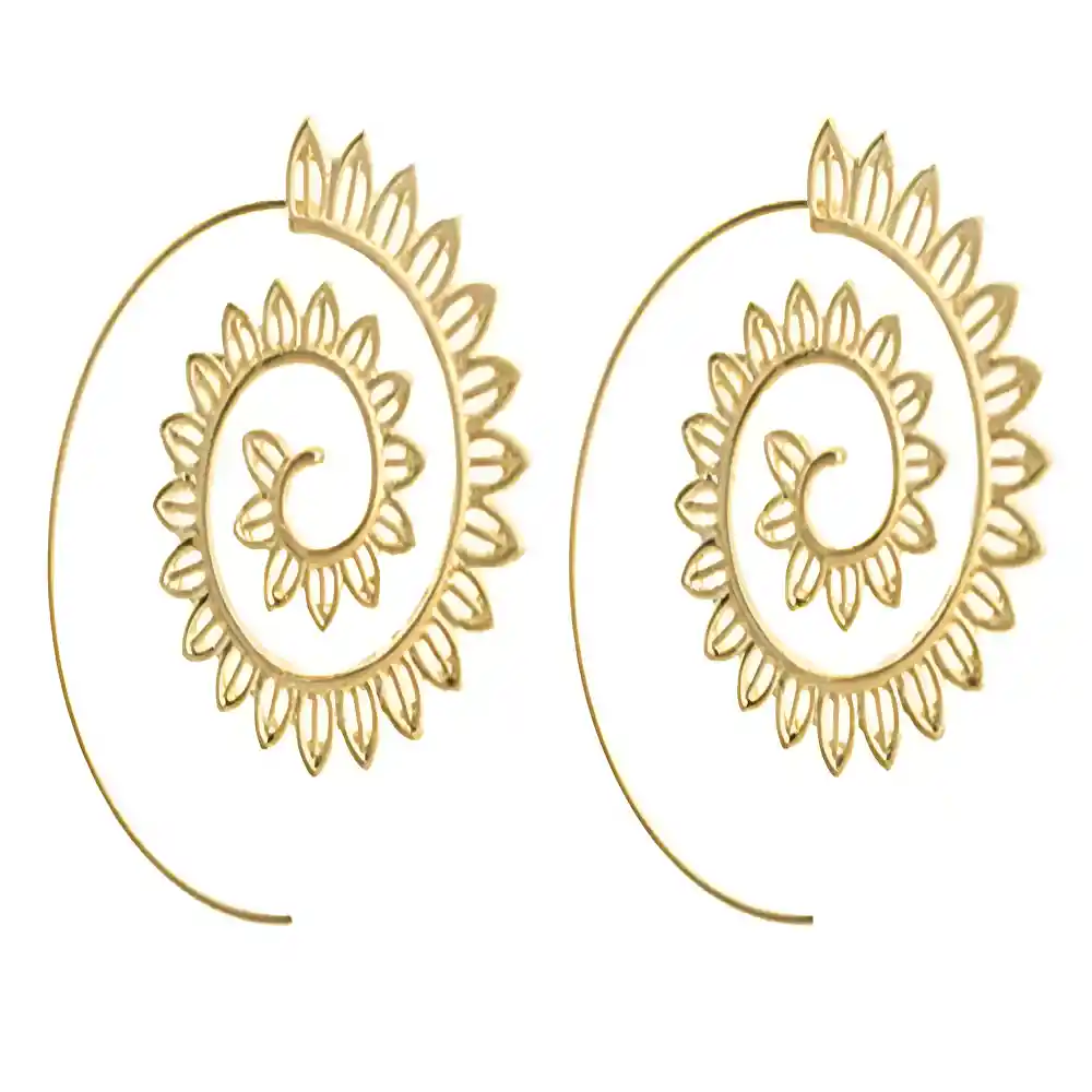 Candonga Espiral Aretes Para Mujer Candongas De Moda