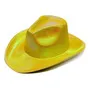 Sombrero Vaquero Metalizado Amarillo, Adulto,disfraz,fiesta