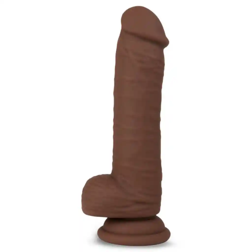 Vibrador Realista Azrael 20 Cm Color Cafe