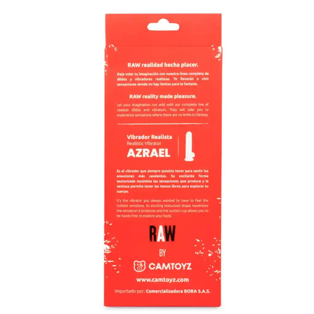 Vibrador Realista Azrael 20 Cm Color Cafe
