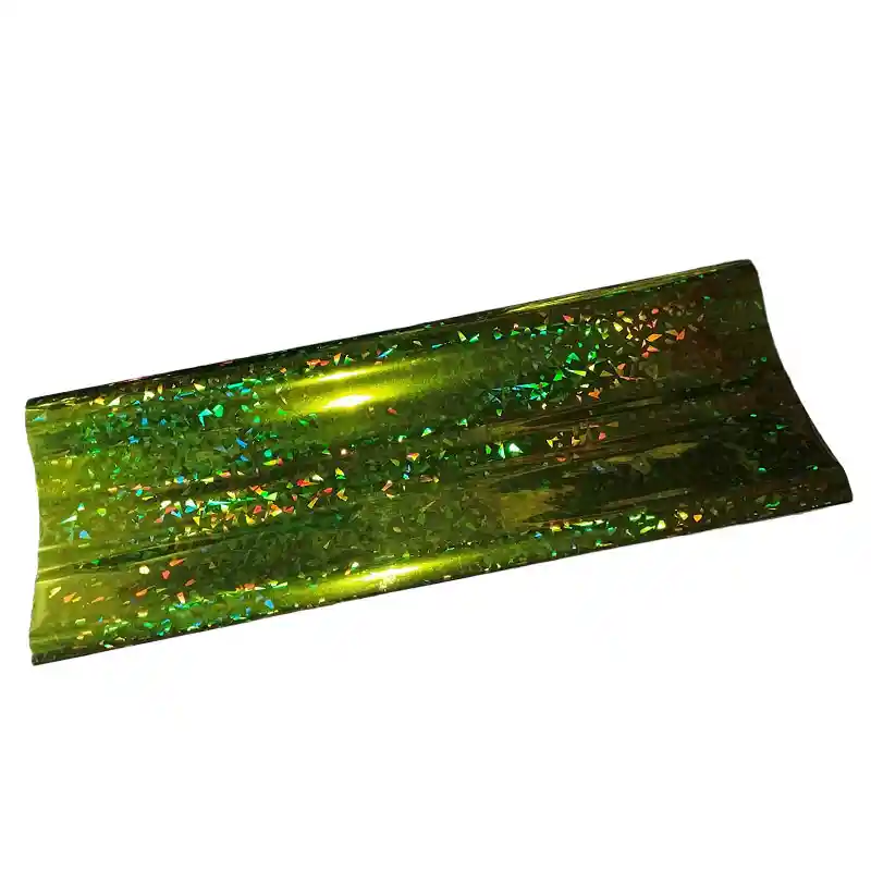 Papel Hologramado Verde Claro X10 Unidades