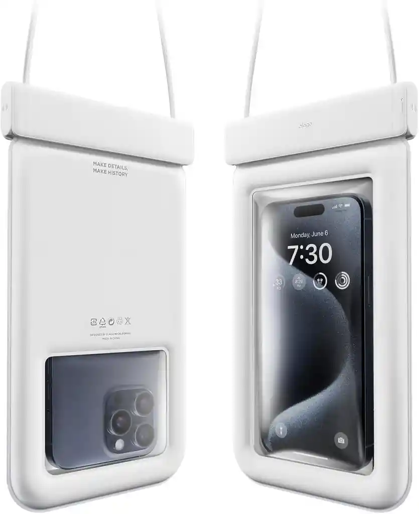 Elago Bolsa Impermeable Con Ip68 Para Celulares En Blanco