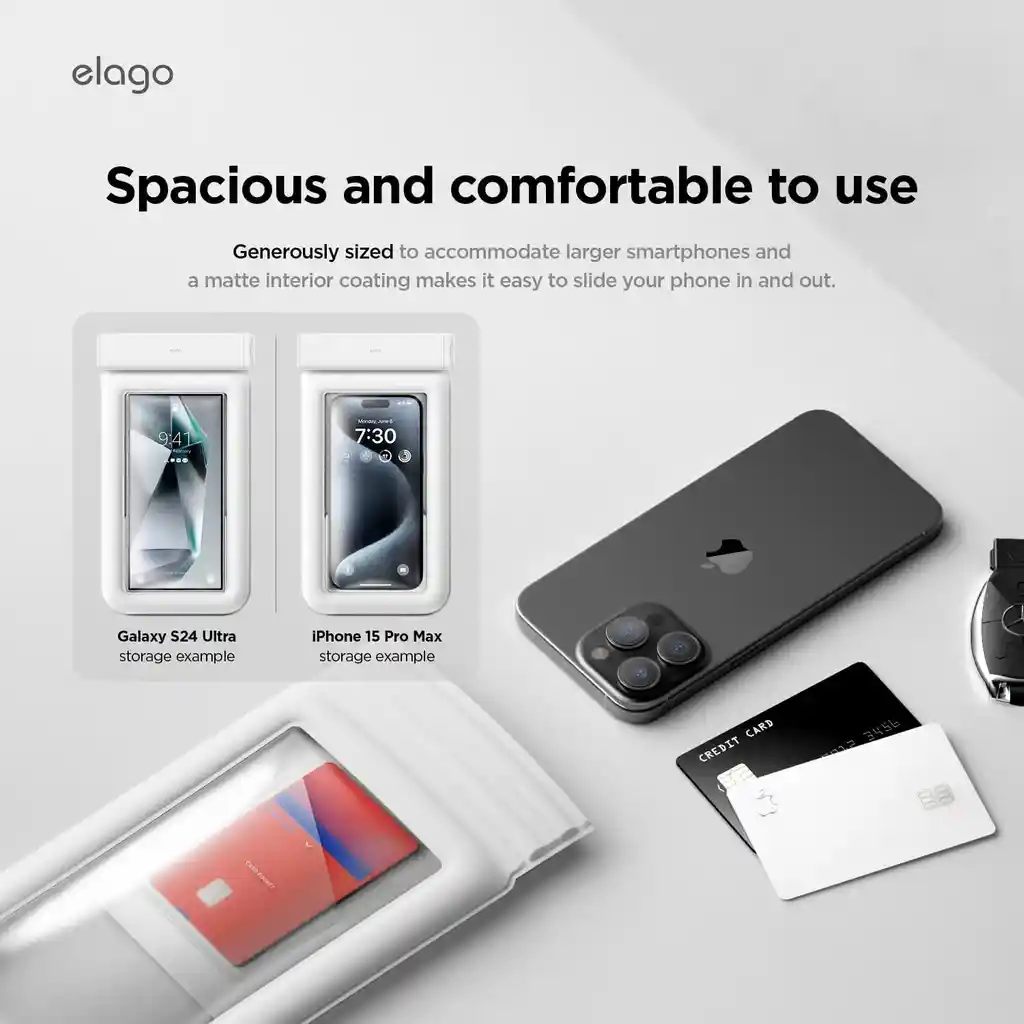 Elago Bolsa Impermeable Con Ip68 Para Celulares En Blanco