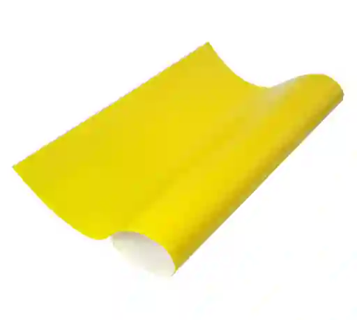 Papel Silueta Carta Amarillo 1/8