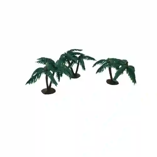 Palmera Plastica X3 Para Maqueta