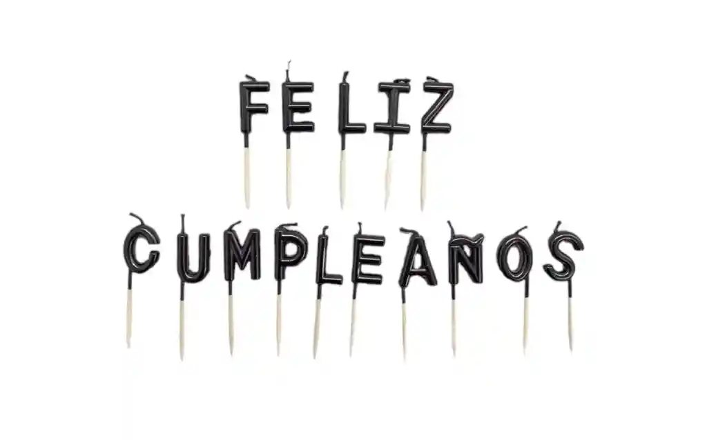 Velas De Feliz Cumpleaños X 15 Letras