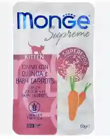 Monge Supreme Kitten Atún Con Quinoa Y Zanahoria Bebes X 80g