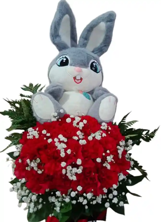 Flores En Cilindro Bunny