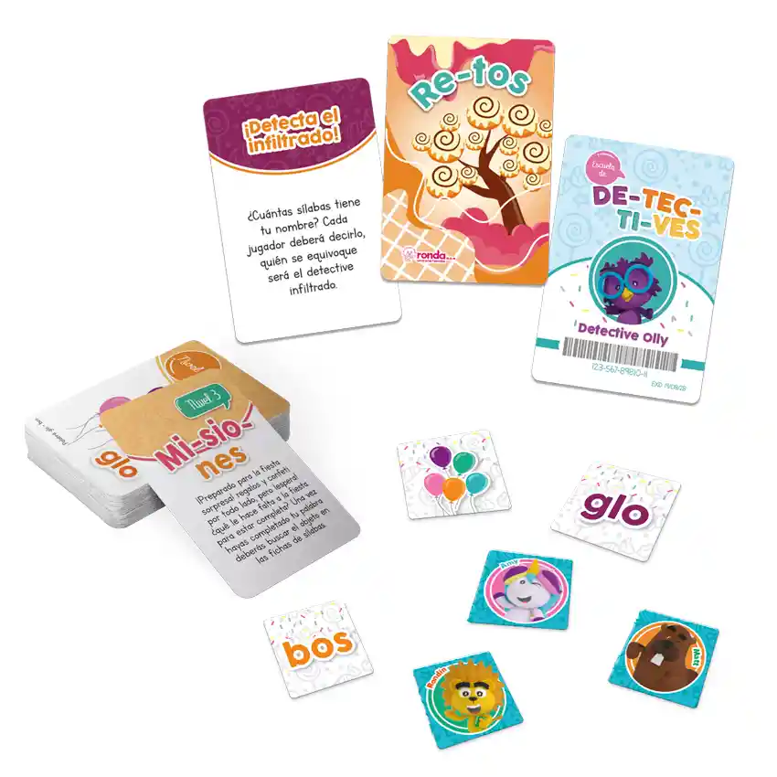 Juego De Mesa Educativo Detectives Silabas Para Niños Niñas