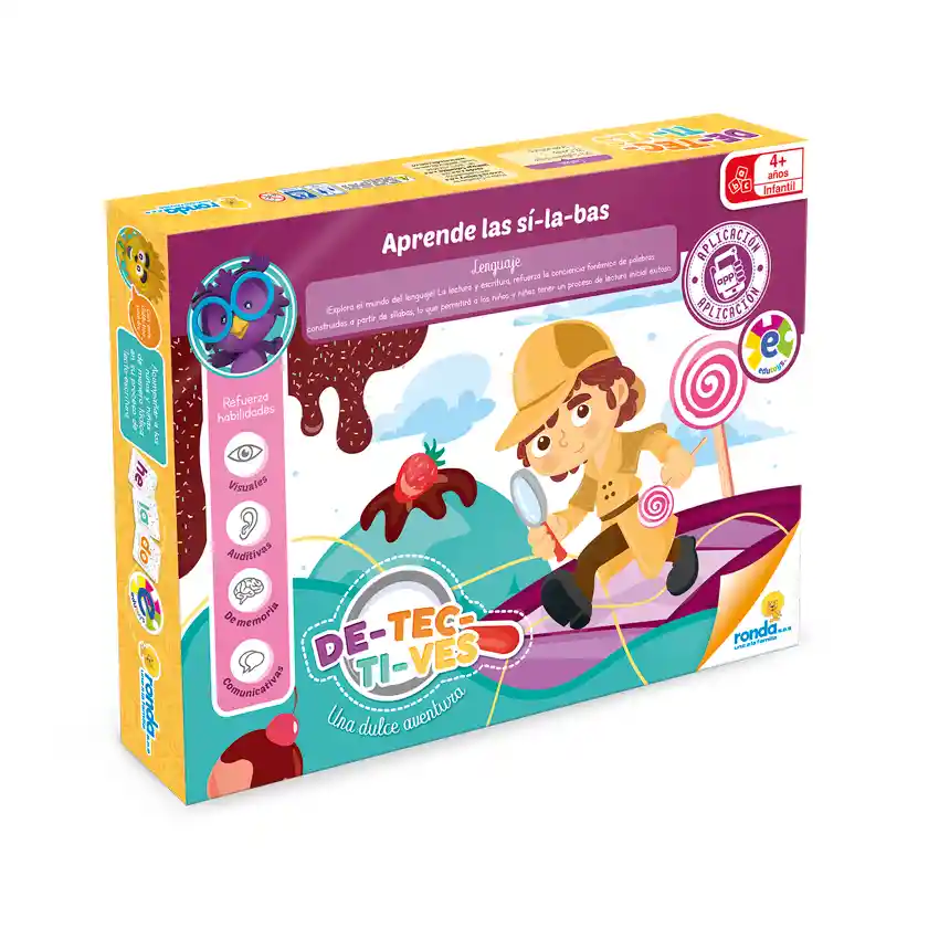 Juego De Mesa Educativo Detectives Silabas Para Niños Niñas