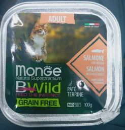 Pate Sin Granos Con Salmón Monge Bwild 100g