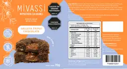 Galleta Triple Chocolate X70gr Mivassi