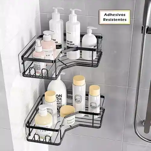 Organizador De Ducha / Repisa Baño / Esquinero - Set 2 Piezas De Acero Inoxidable