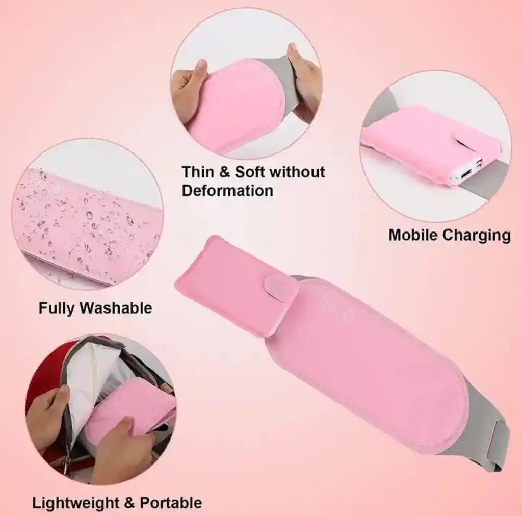 Masajeador Abdominal Térmico Correa De Alivio Menstrual Para Colicos