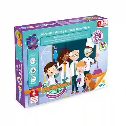 Juego De Mesa Educativo Mi Laboratorio Familiar Para Niños