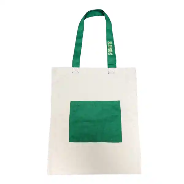 Tote Bag Bolsillo Verde