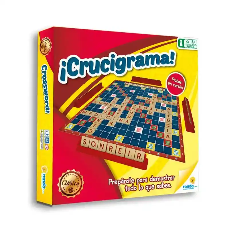 Juego De Mesa Crucigrama Clásico Diversión En Familia Niños