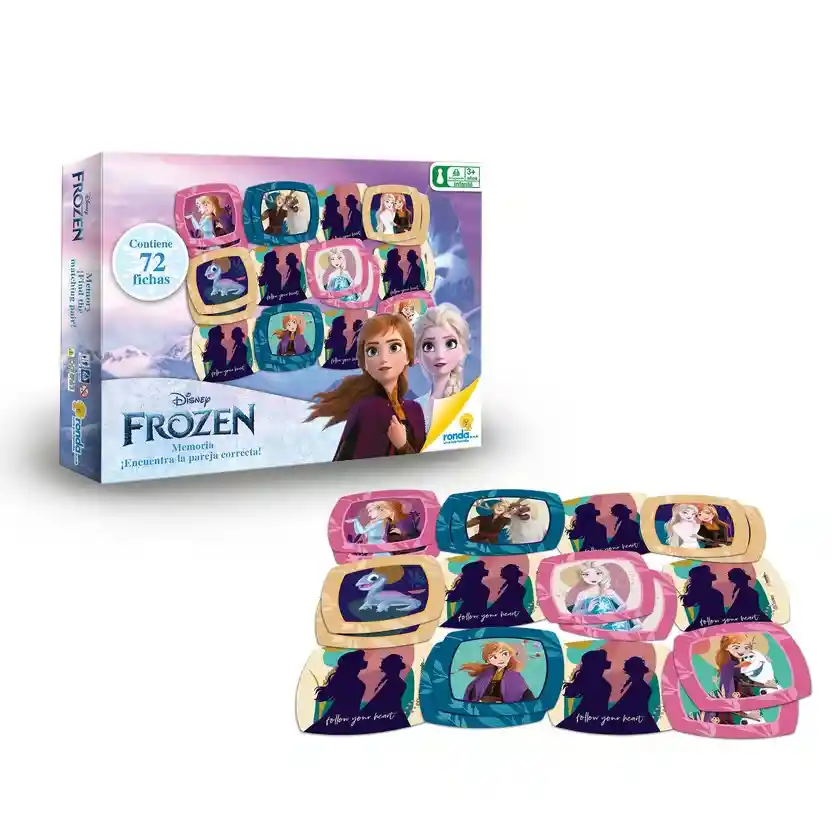 Juego De Mesa Memoria Edición Frozen Para Niños Niñas