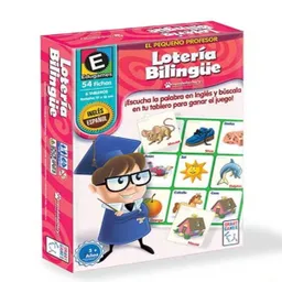 Juego De Mesa Educativo Lotería Bilingüe Para Niños Niñas