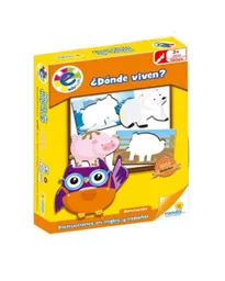 Juego Educativo Asociación Donde Viven Animales Para Niños