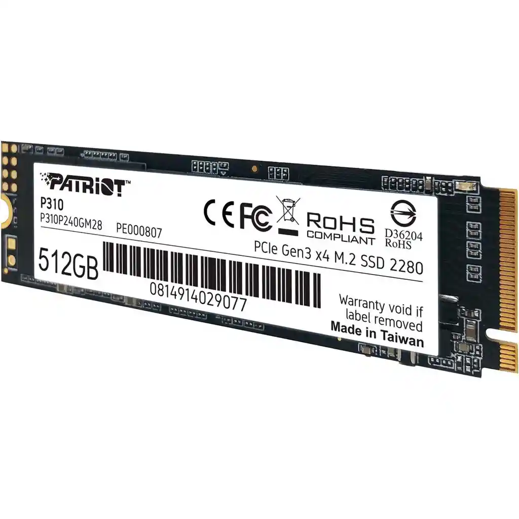 Disco Sólido Pcie Nvme M.2 512gb Patriot P300