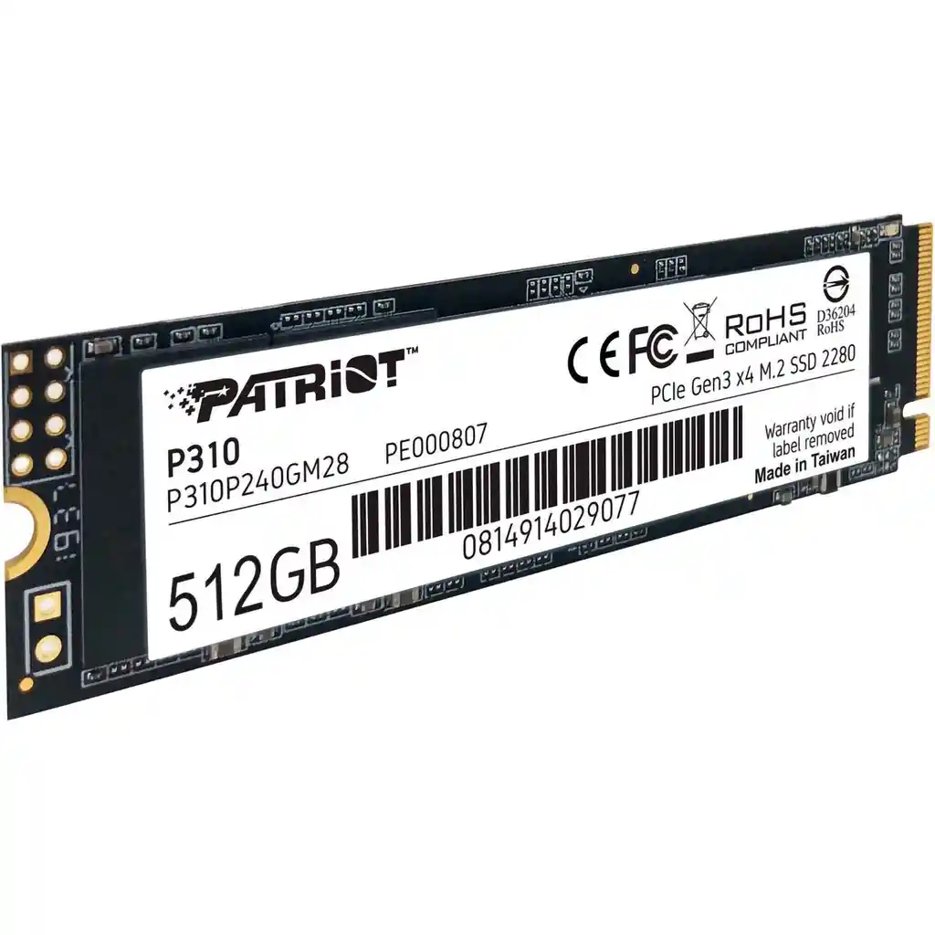 Disco Sólido Pcie Nvme M.2 512gb Patriot P300