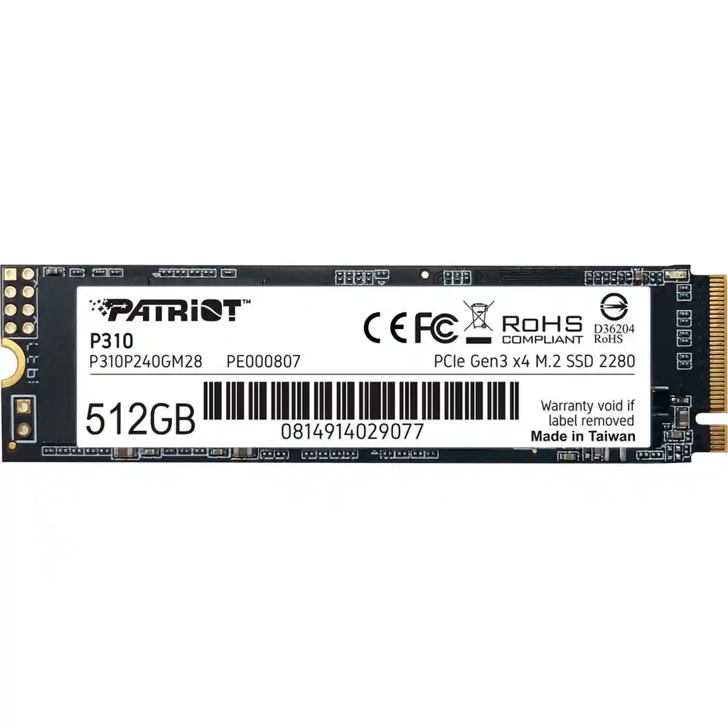 Disco Sólido Pcie Nvme M.2 512gb Patriot P300