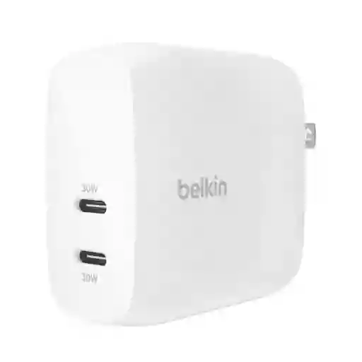 Cargador De Pared Usb-c Dual Pps 60w Belkin Boostcharge Pro