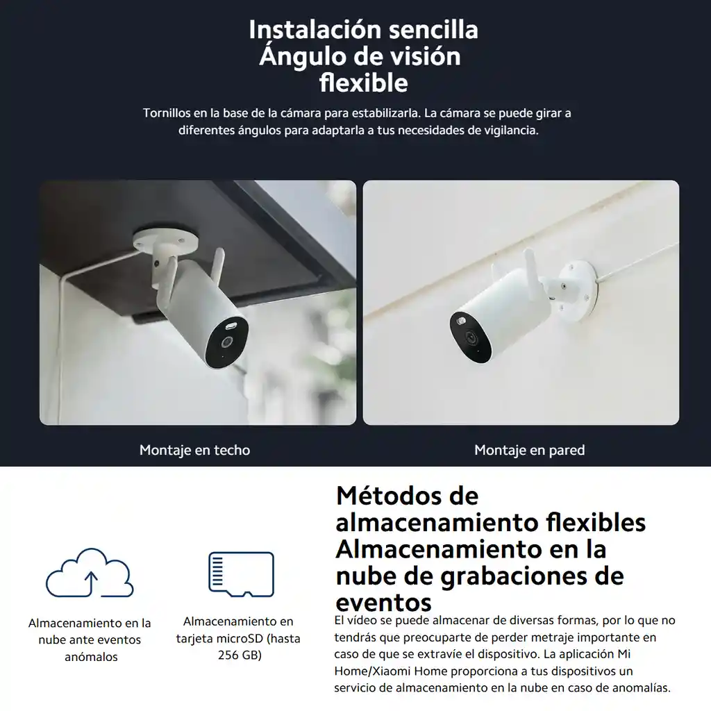 Xiaomi Aw300 Cámara Seguridad Exterior Ip66 3mp Color Noche