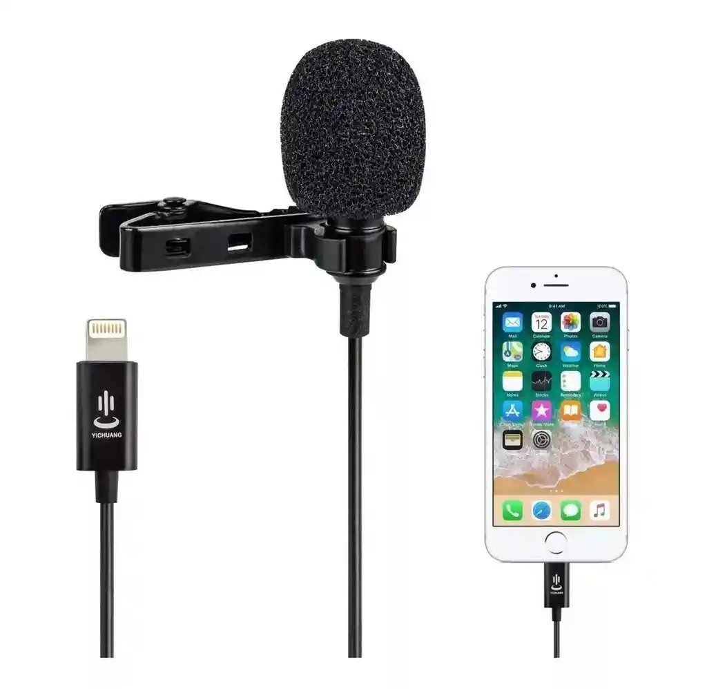 Microfono De Solapa Para Iphone/ Lightning/ Ipad