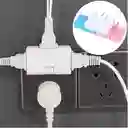 Adaptador De Toma Corriente 3 Salidas Giratorio 180 Grados
